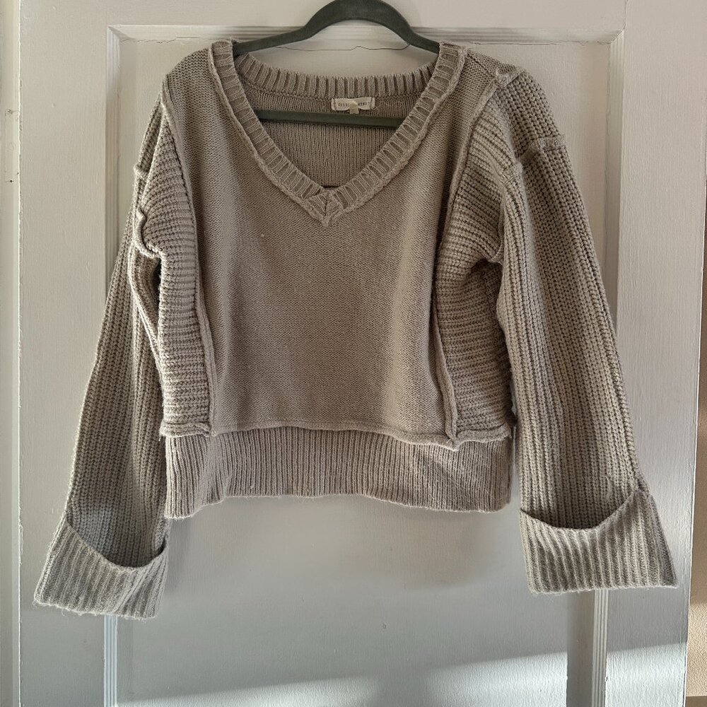 Gilded Intent Tan Sweater
